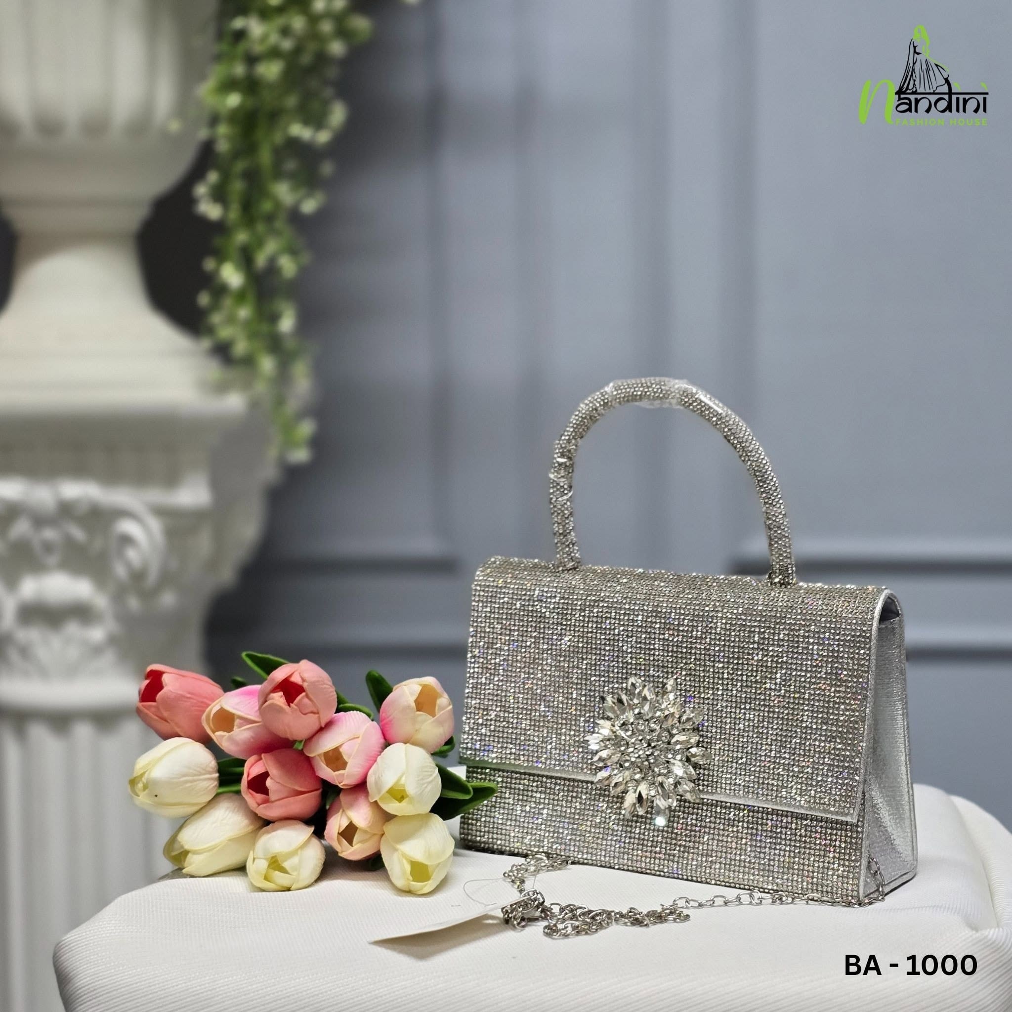 Rhinestone-covered Bag