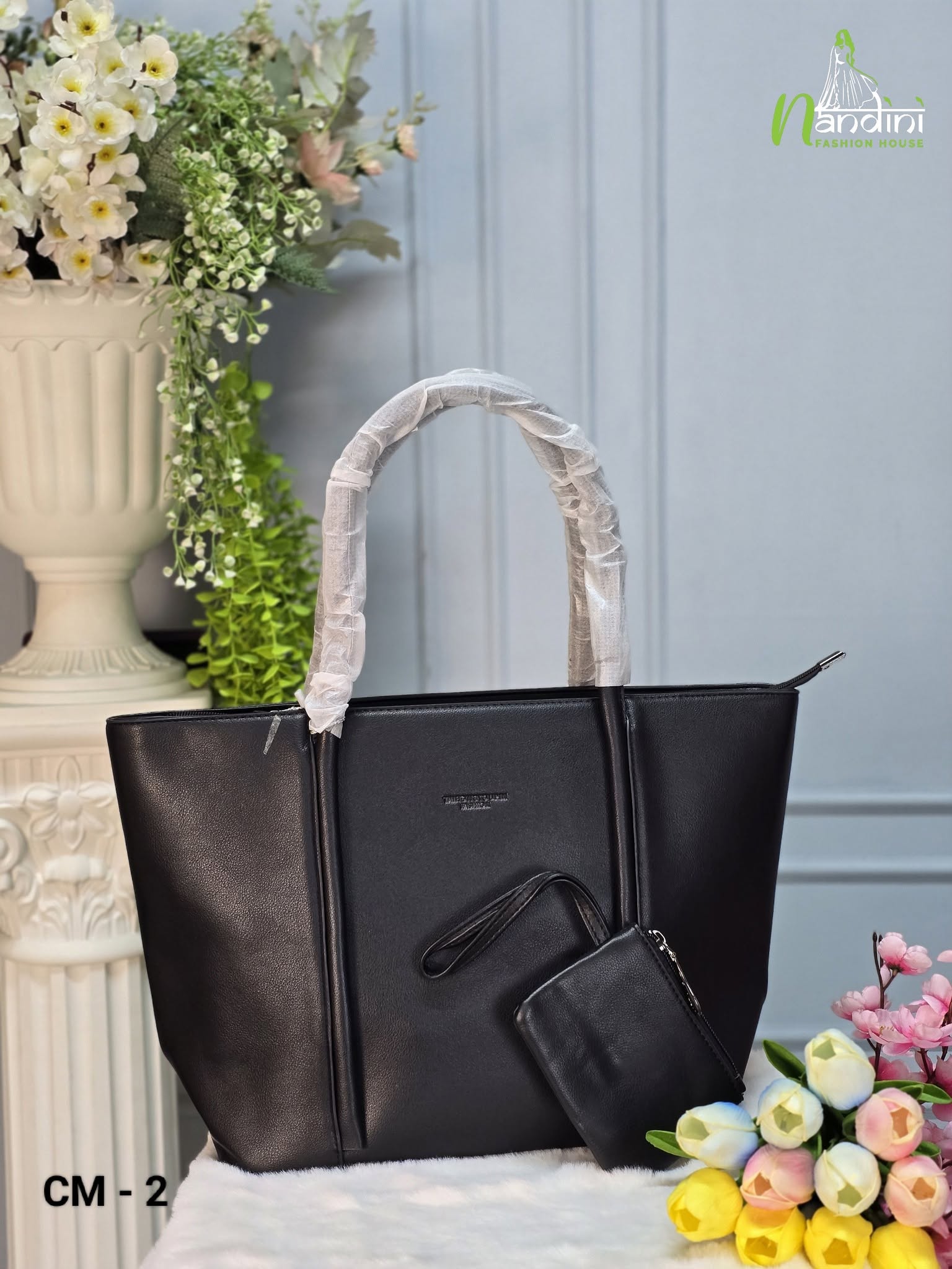 Dusty Rose Tote & Clutch Set