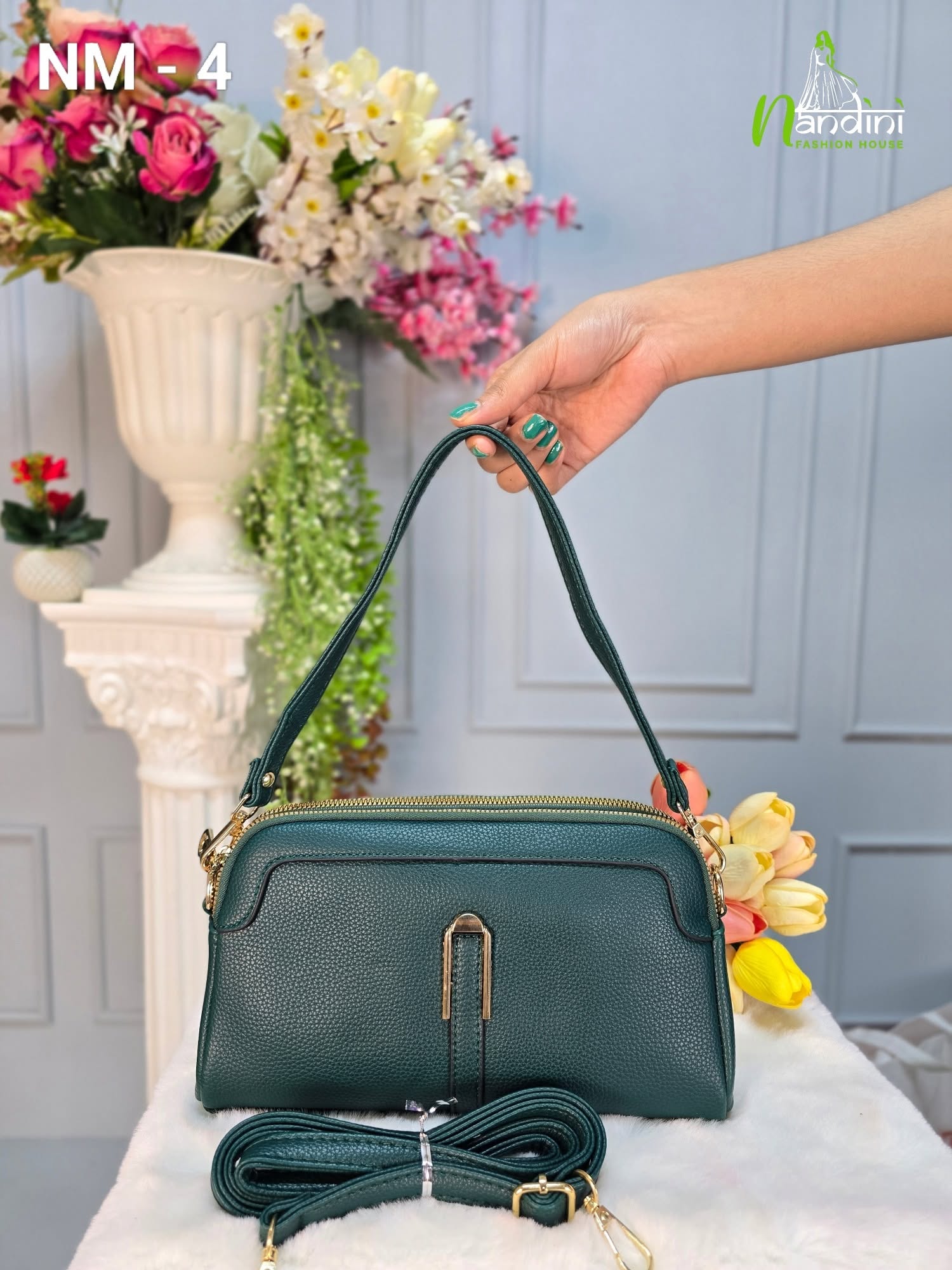 Emerald Minimalist Satchel