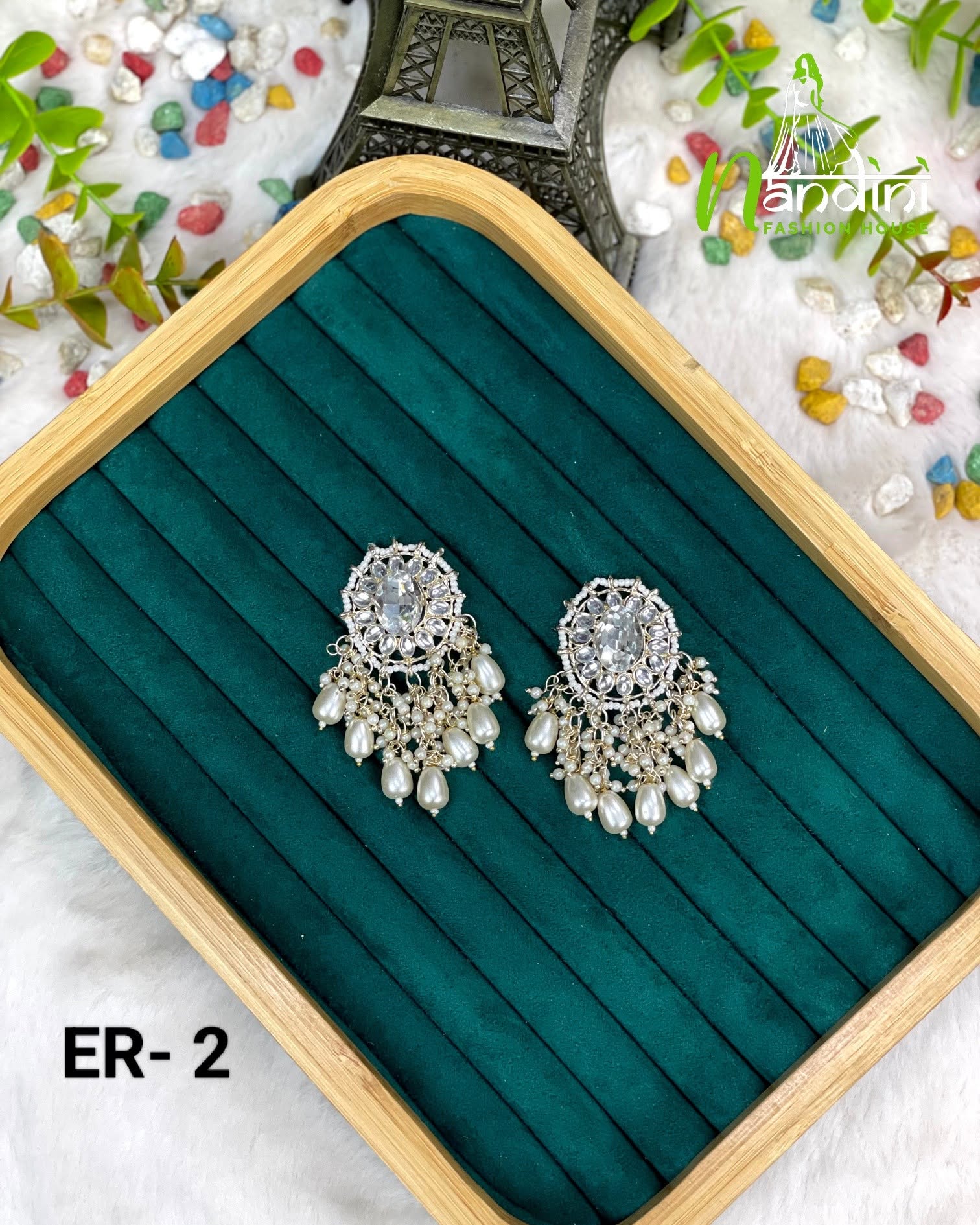 Pearl Cluster Chandbali