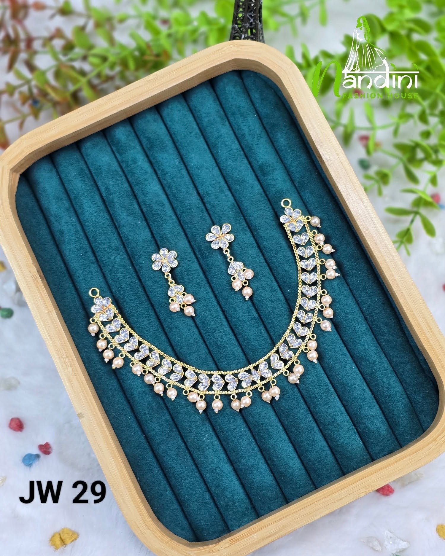 Elegant Floral  Choker Set