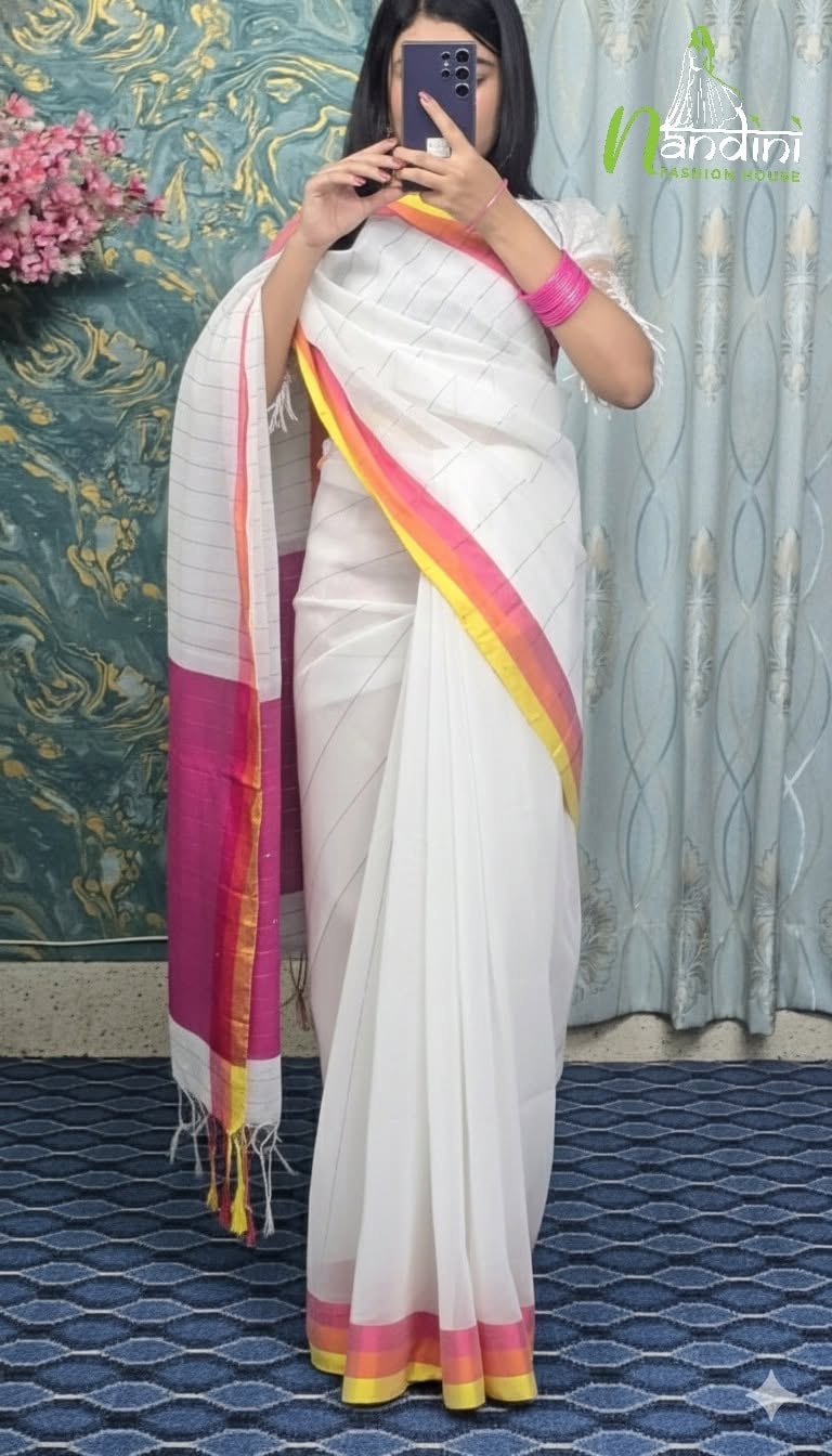 Half silk suti sari